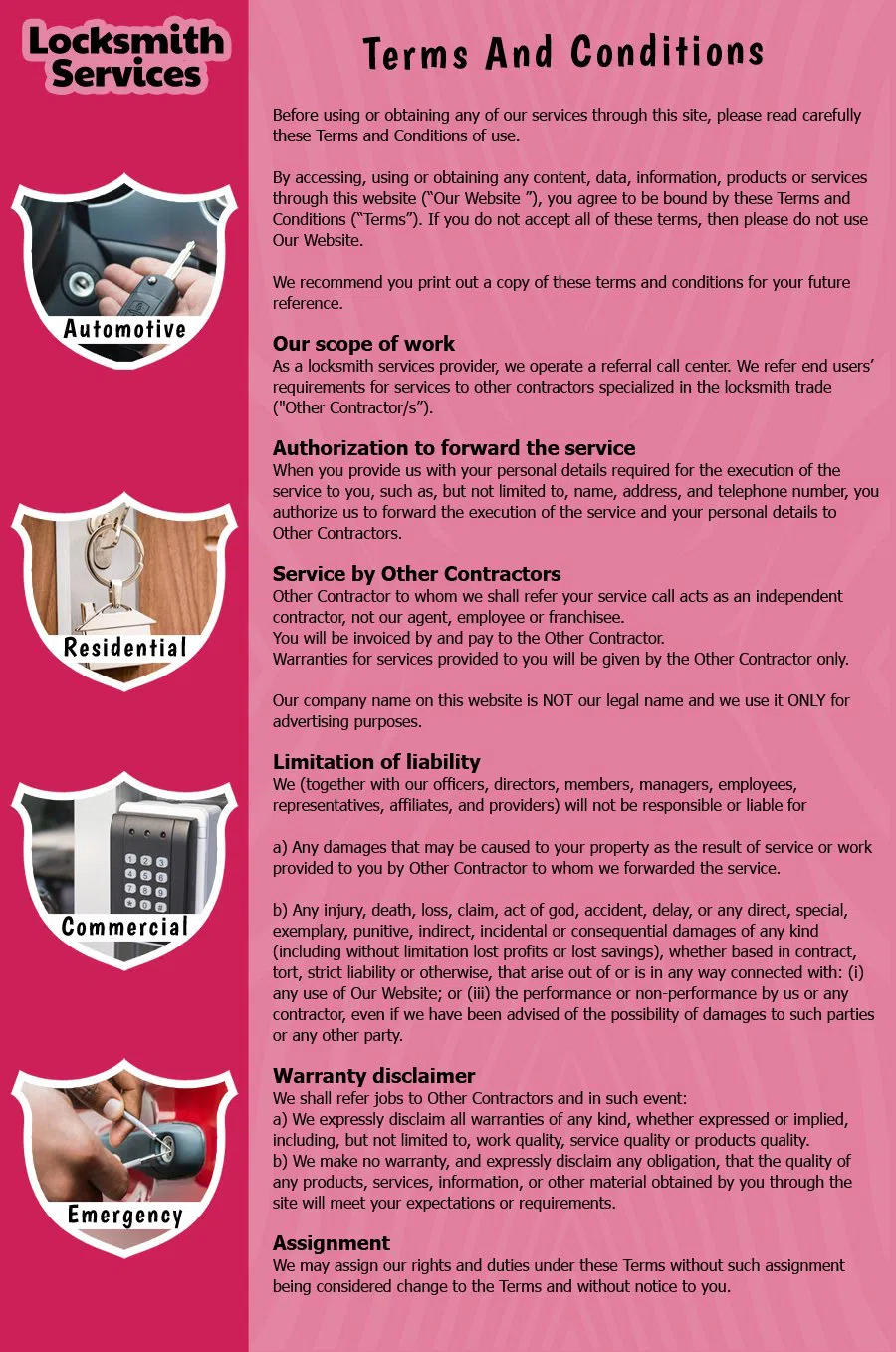 Brielle NJ Locksmith Store Brielle, NJ 732-384-5016 - terms-and-condition-c-18